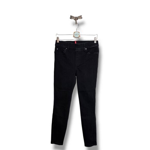 Spanx Women's Black Skinny Jeans 20278R M / 6-8 Stretch Fitted - Picture 2 of 12